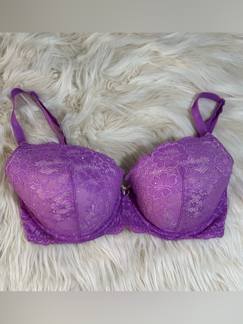 Victoria's Secret Purple Lace Push-Up Bra